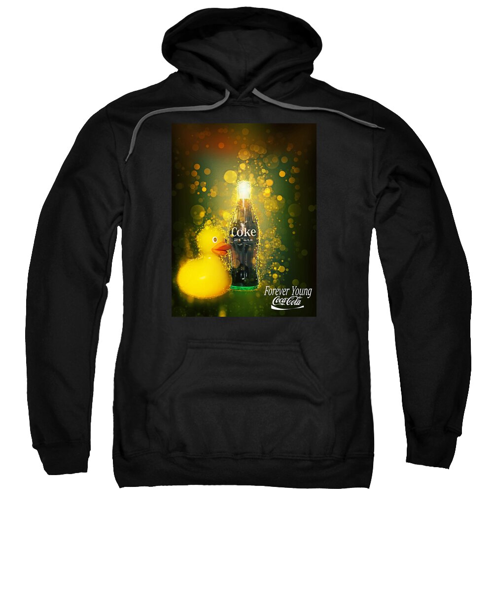 Duck Sweatshirt featuring the photograph Coca-Cola Forever Young 5 by James Sage