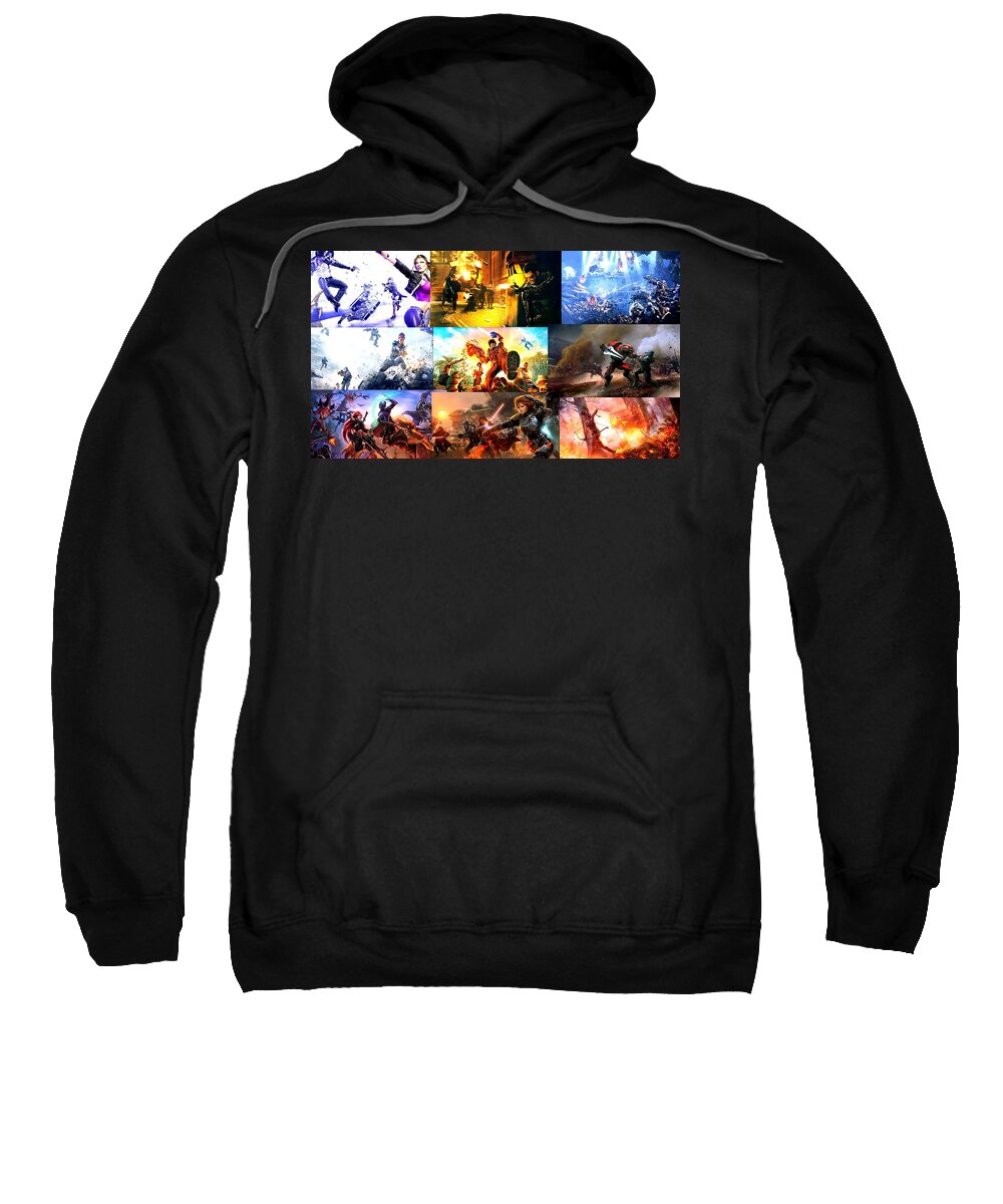 Collage Sweatshirt featuring the digital art Collage by Maye Loeser