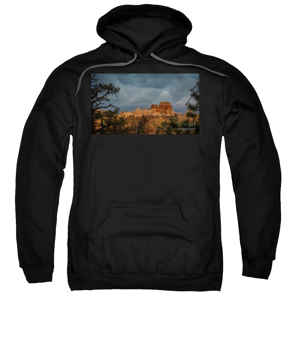 Bryce Canyon Sweatshirt featuring the photograph Contrast in Bryce Canyon by Agnes Caruso