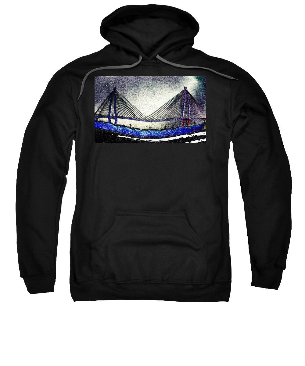 Bridge Sweatshirt featuring the photograph Cooper River Bridge by Leslie Revels
