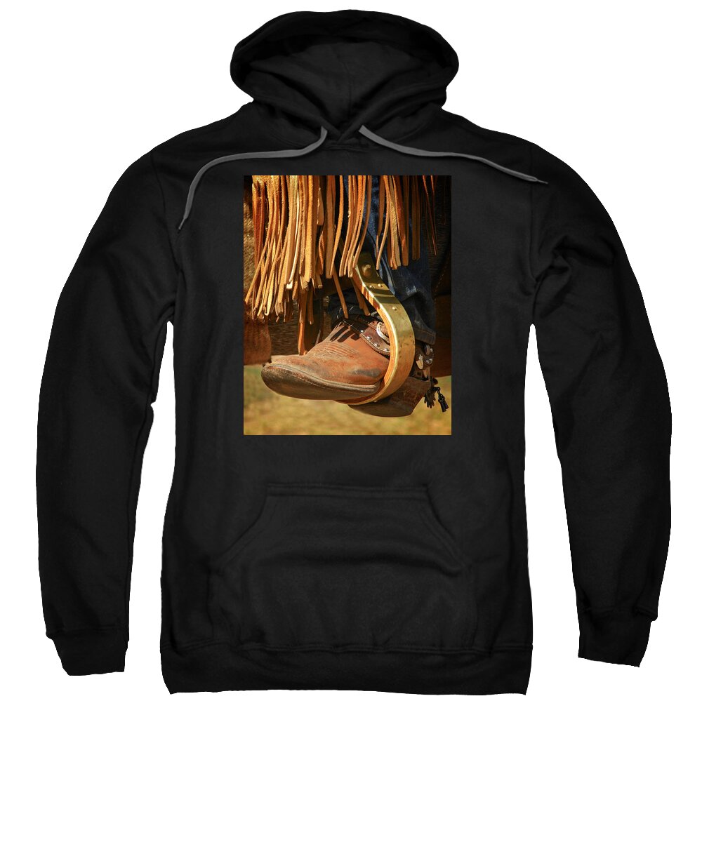 Boots Sweatshirt featuring the photograph Cowboy Boots by Scott Read