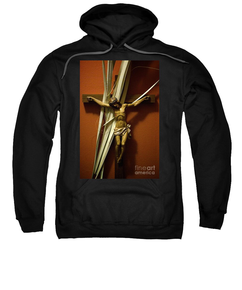 Crucifix Sweatshirt featuring the photograph Crucifix by Frank J Casella
