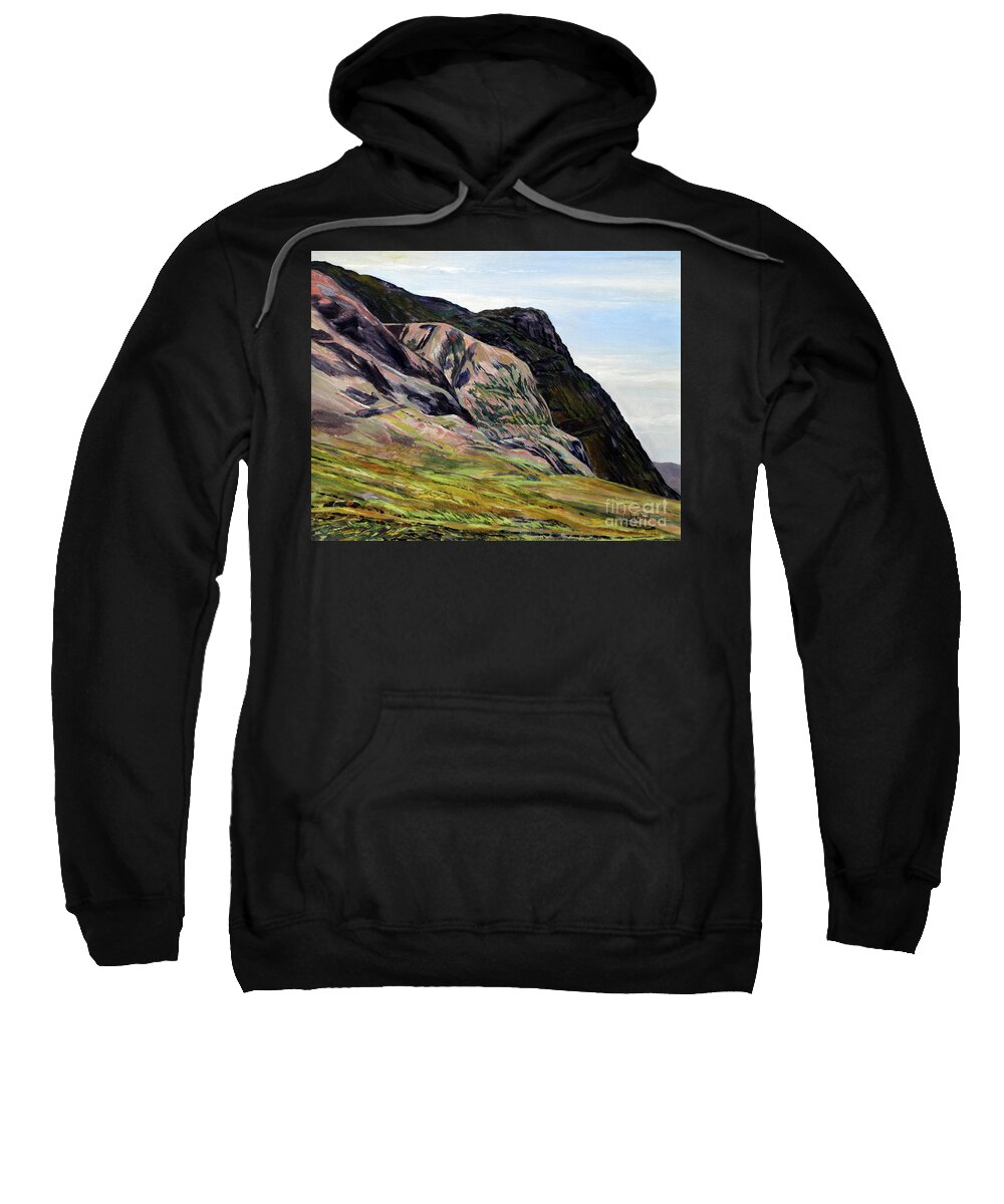 Oil Sweatshirt featuring the painting Day's Climb by William Band