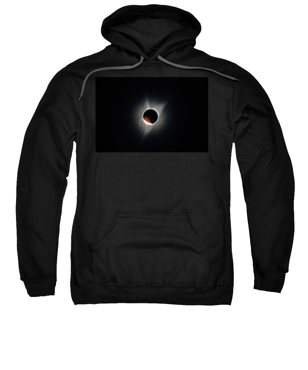 Solar Eclipse Sweatshirt featuring the photograph Diamond Ring by Ralf Rohner
