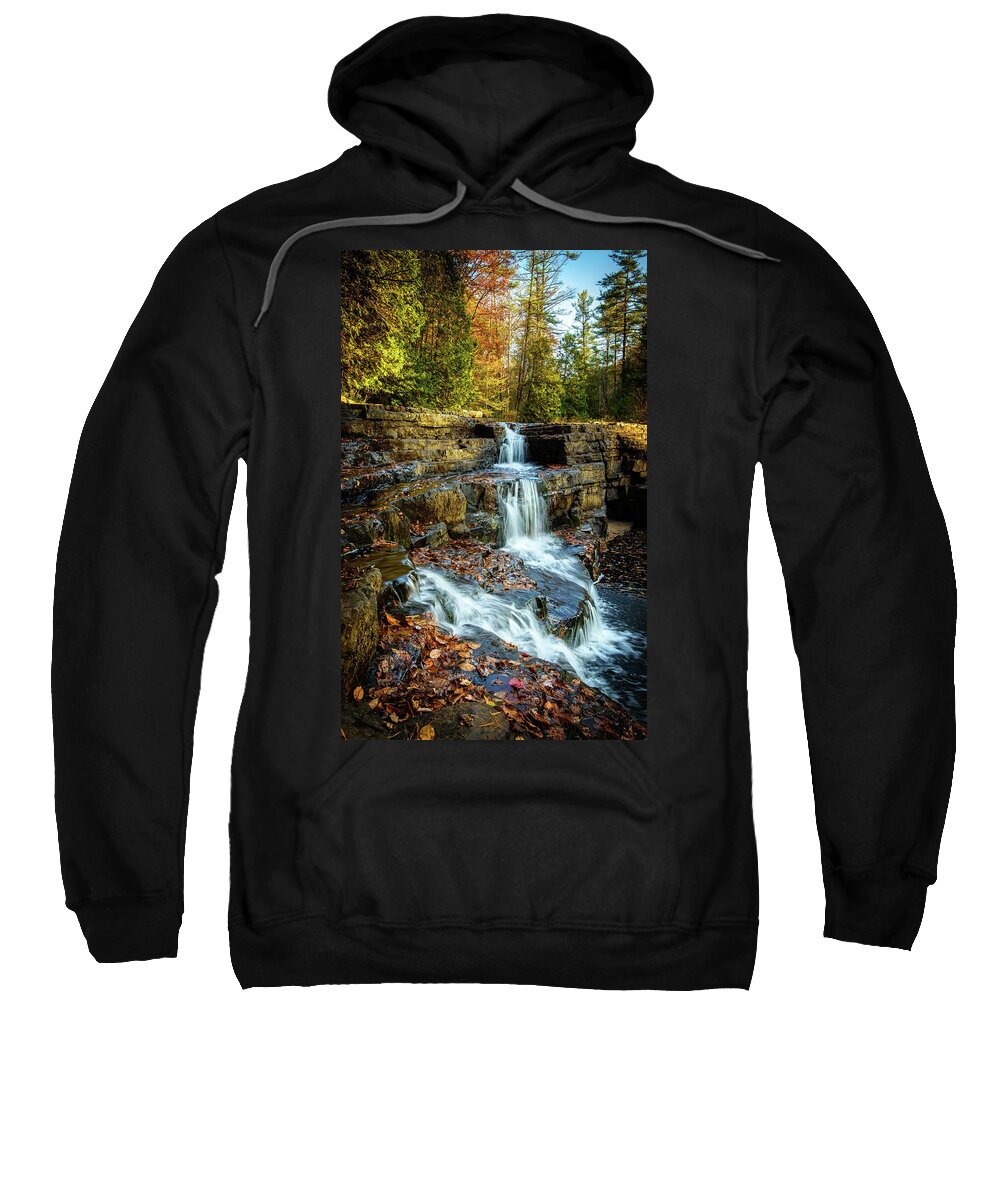 Landscape Sweatshirt featuring the photograph Dismal Falls #3 by Joe Shrader