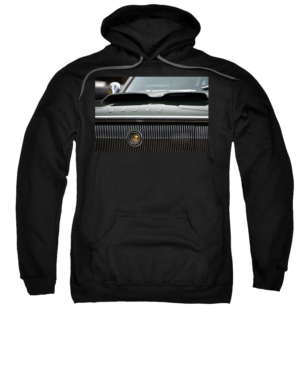  Sweatshirt featuring the photograph Dodge Charger Hood by Dean Ferreira