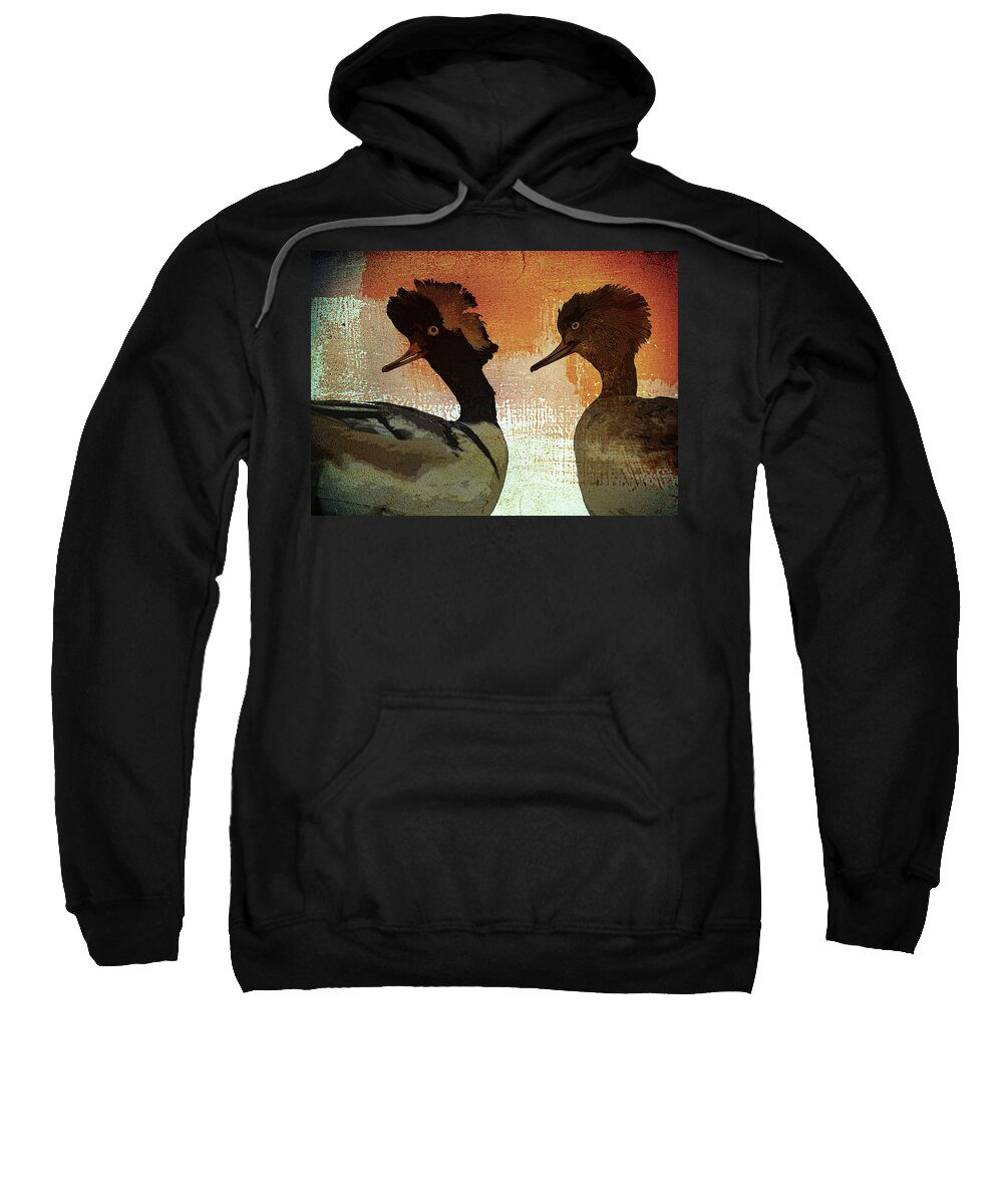 Ducks Sweatshirt featuring the photograph Duckology by Char Szabo-Perricelli