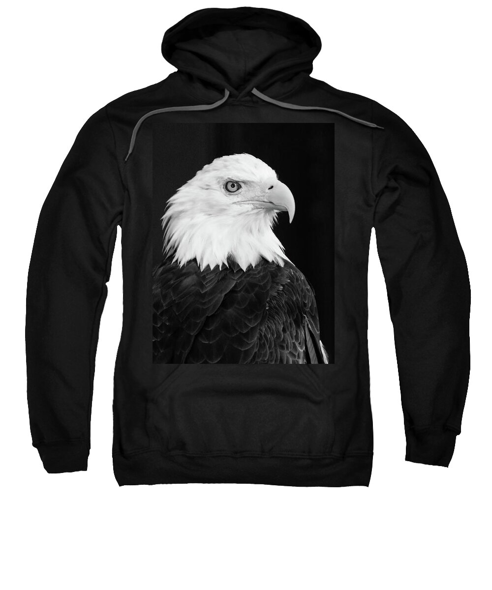  Sweatshirt featuring the photograph Eagle Portrait Special by Coby Cooper