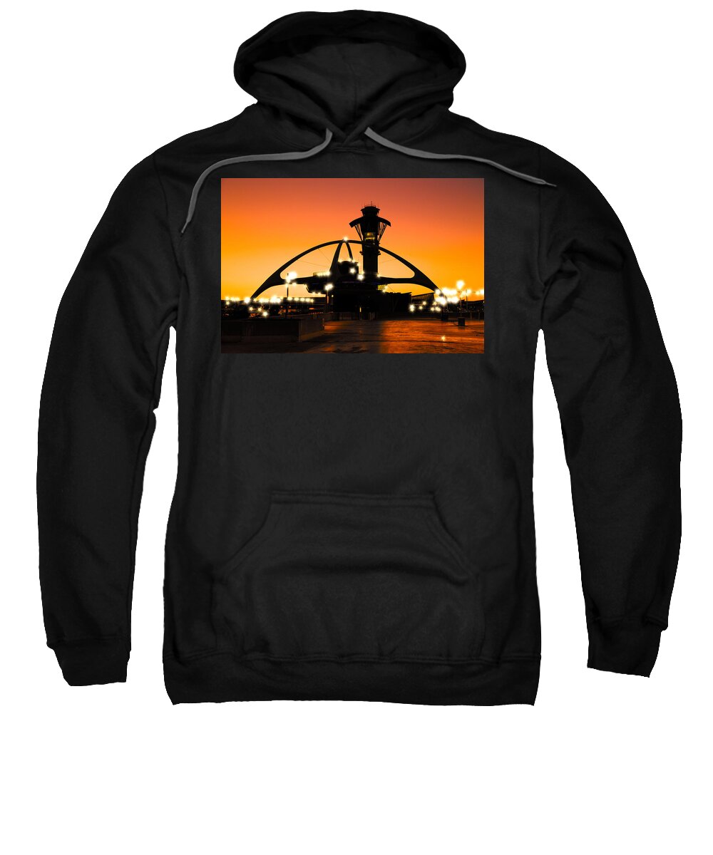 Lax Sweatshirt featuring the photograph Encounters LAX with Light by Michael Hope