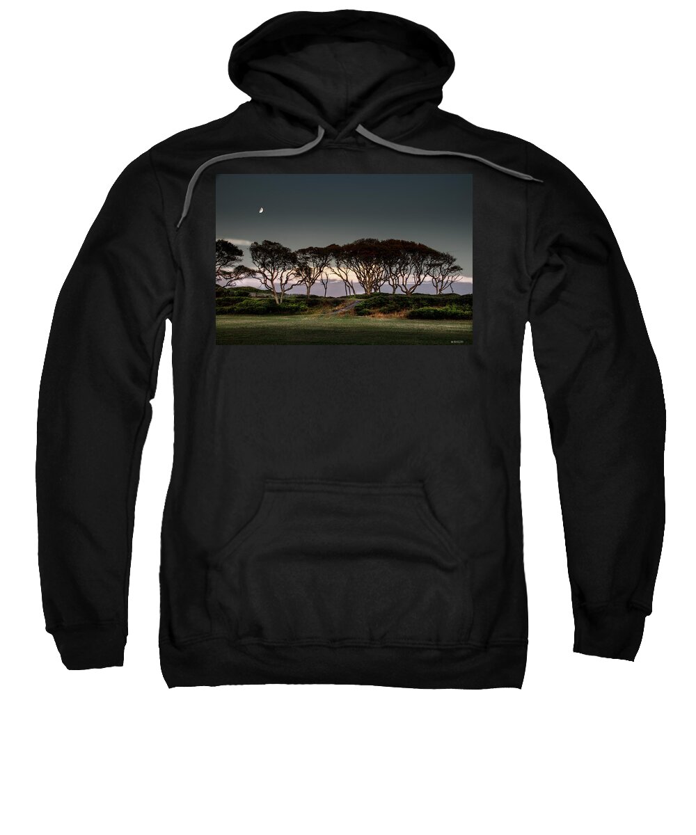 Fort Fisher Trees Print Sweatshirt featuring the photograph Dusk at Fort Fisher by Phil Mancuso