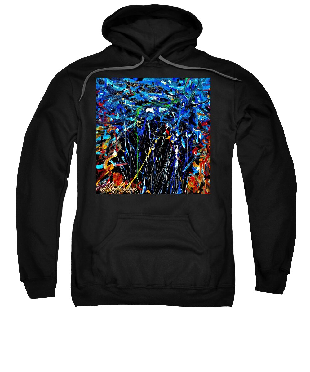 Abstract Sweatshirt featuring the painting Eye in the sky and water by Neal Barbosa