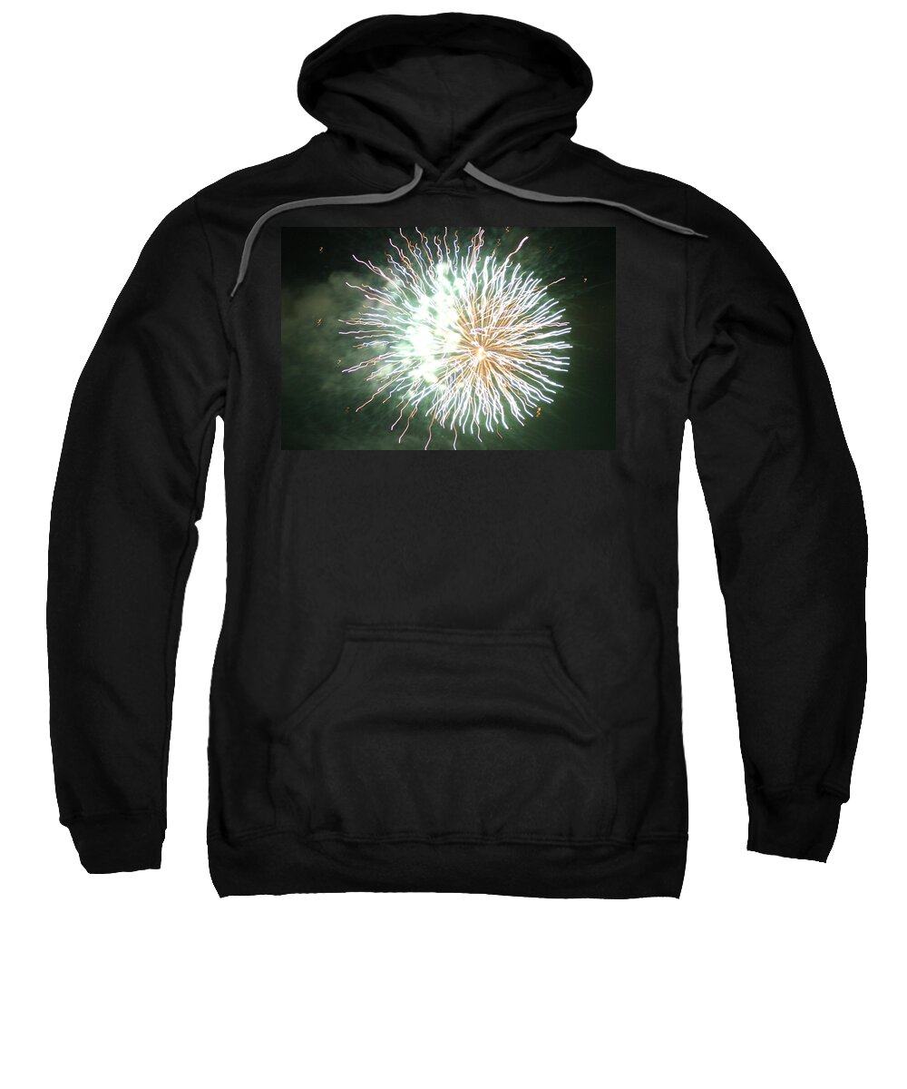 Fire Sweatshirt featuring the digital art Fireworks In The Park 4 by Gary Baird