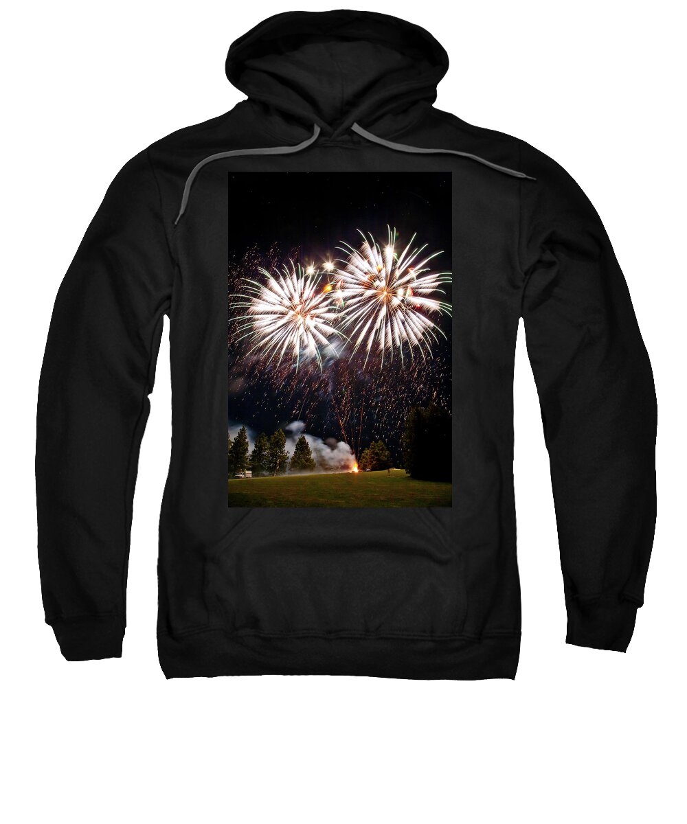 Fireworks Sweatshirt featuring the photograph Fireworks no.5 by Niels Nielsen