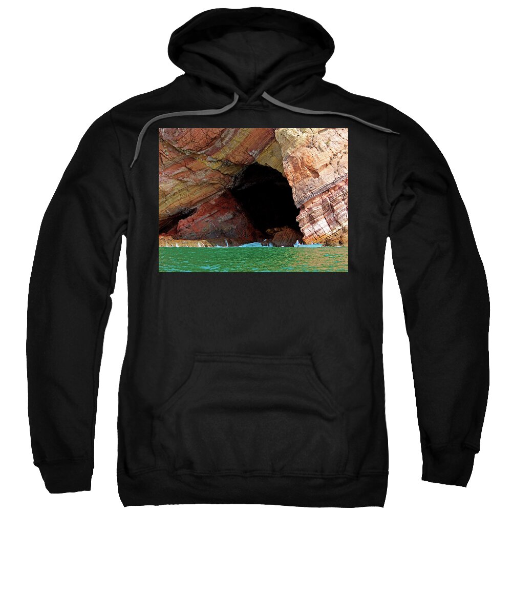 Rocks Sweatshirt featuring the photograph Fishing with Friends by Tim Dussault