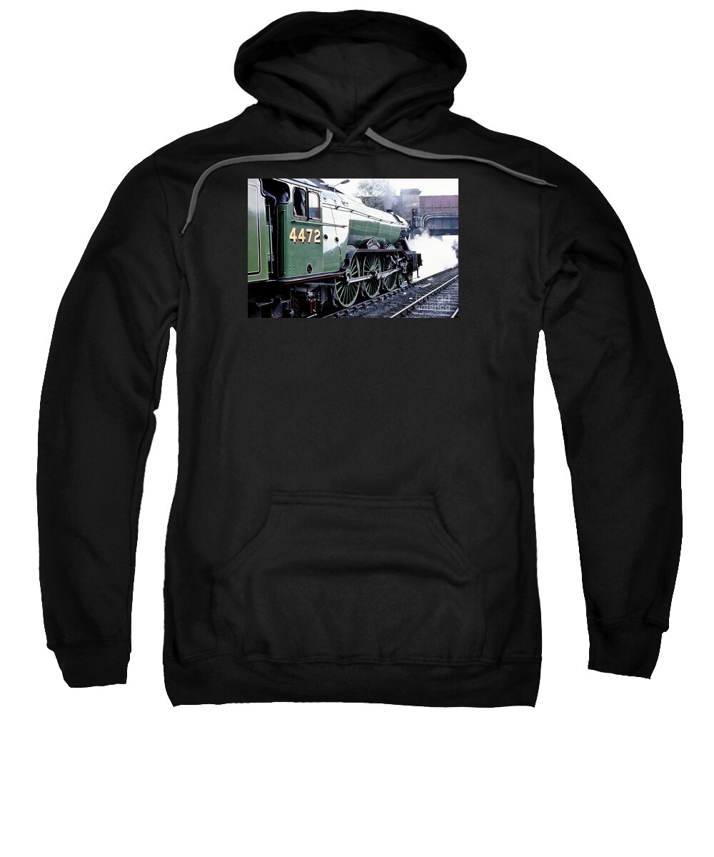4472 Sweatshirt featuring the photograph Flying Scotsman locomotive by David Birchall