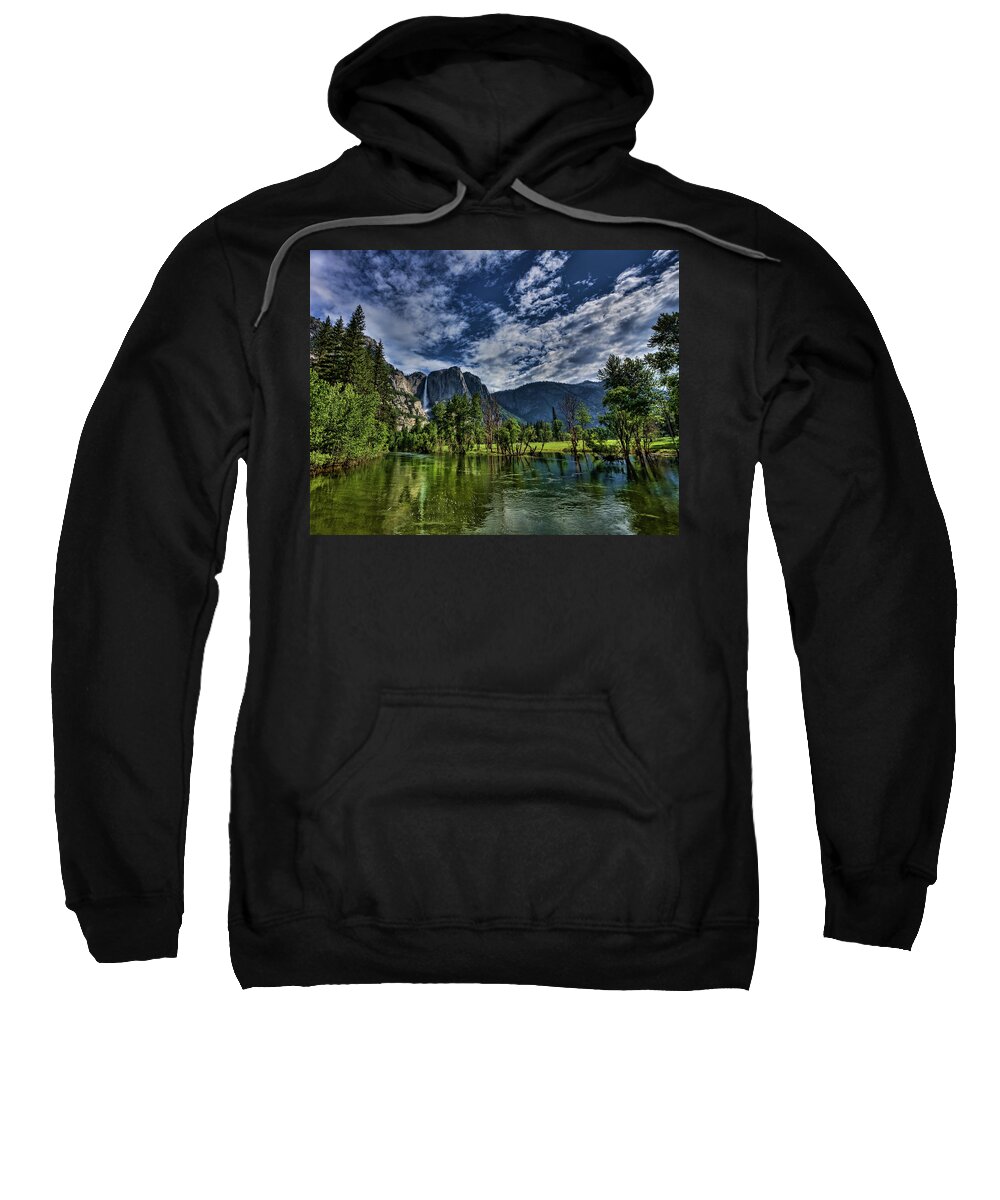 Yosemite Sweatshirt featuring the photograph Follow the River by Beth Sargent