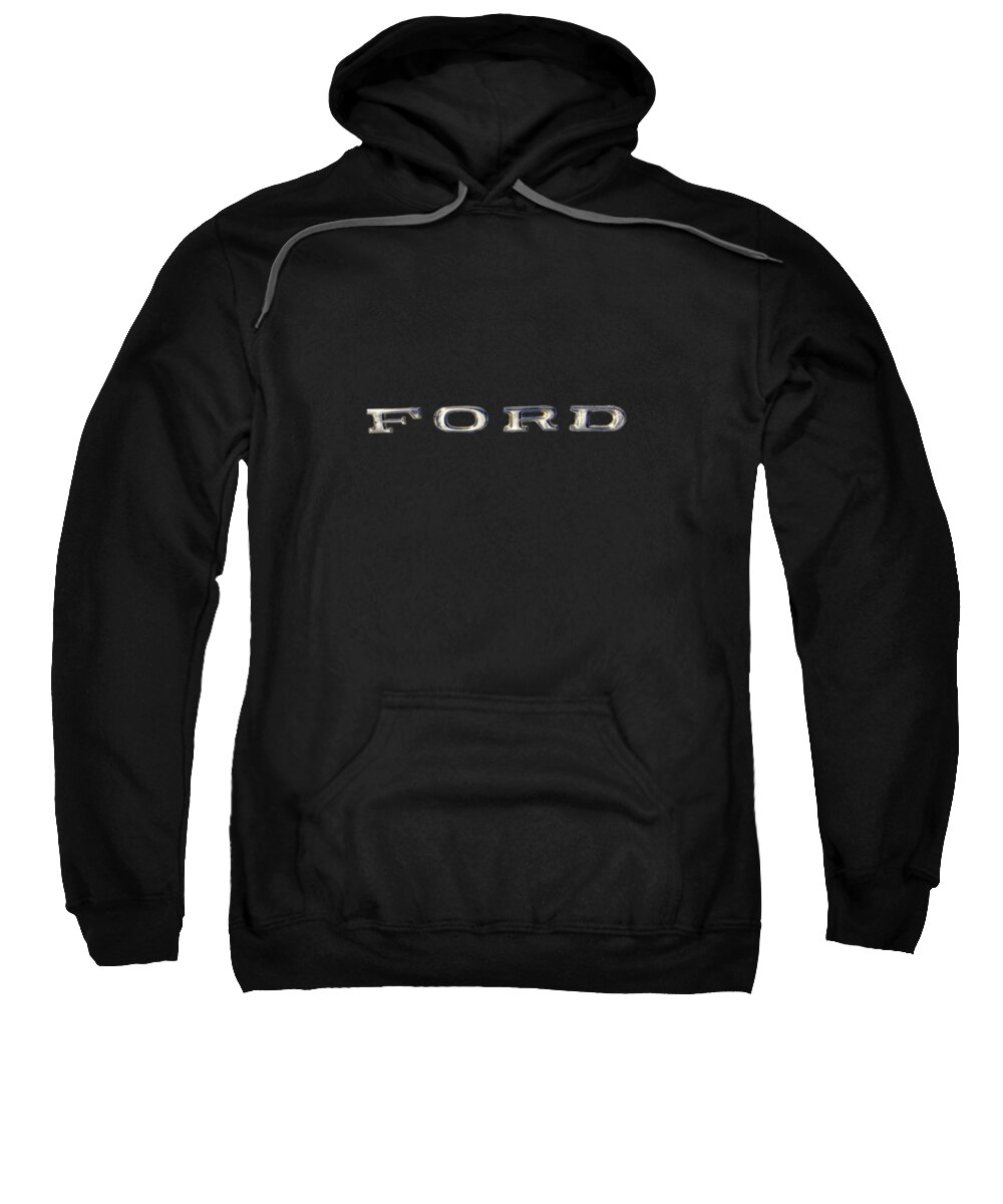 Automotive Sweatshirt featuring the photograph FORD Emblem by YoPedro