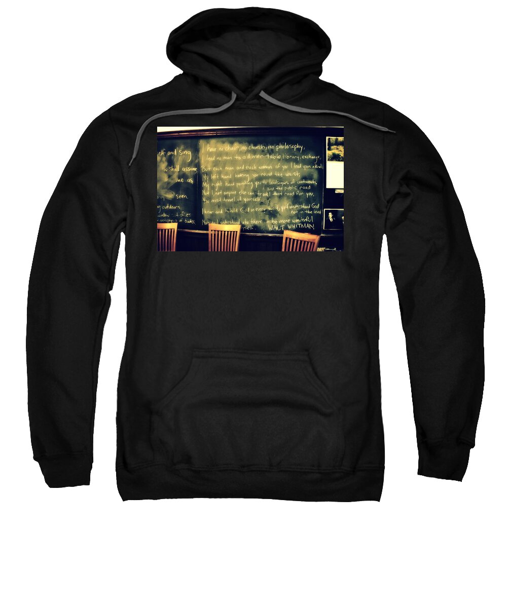  Quotes From Walt Whitman Sweatshirt featuring the photograph Walt Whitman #1 by Marysue Ryan