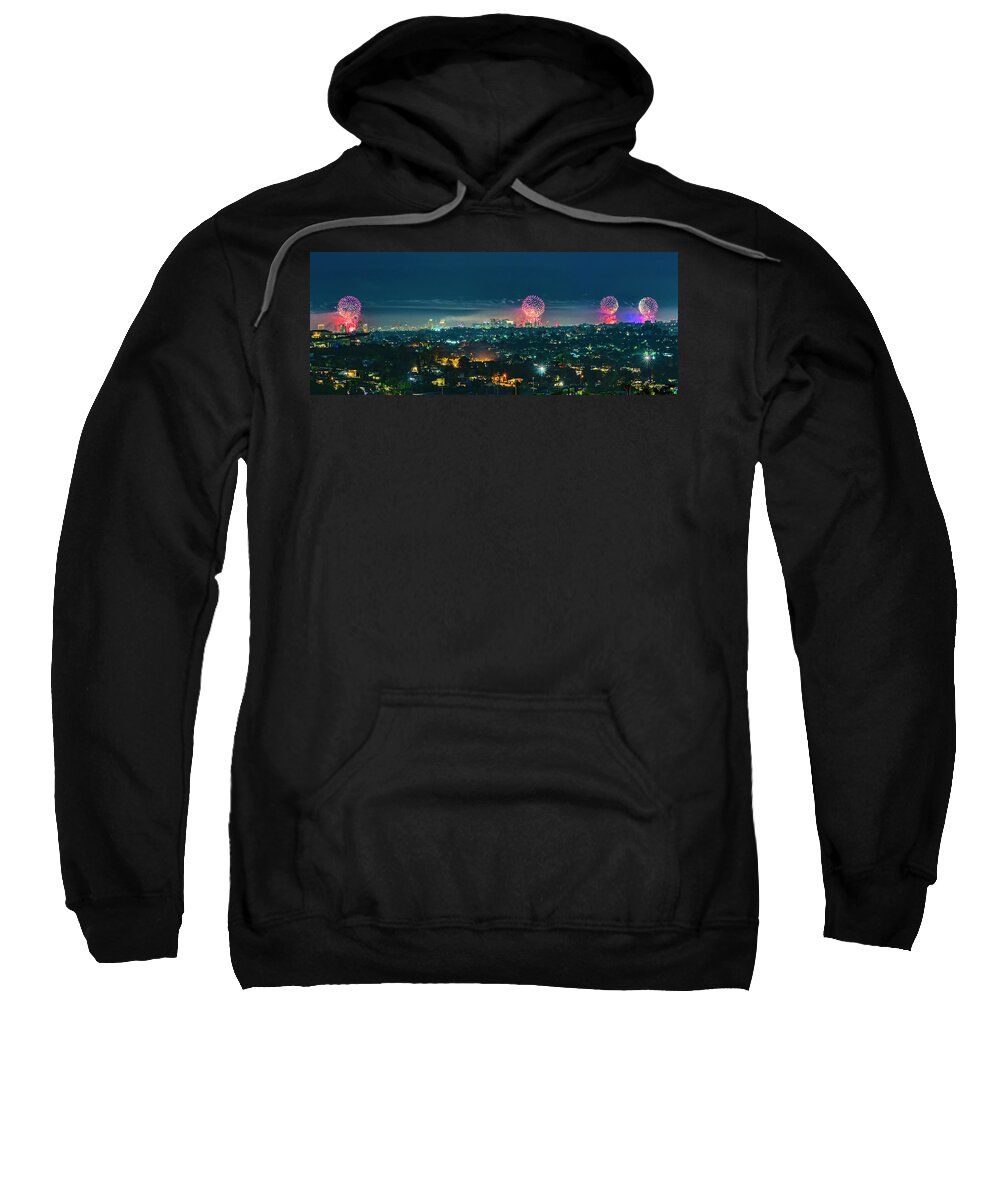 Fireworks Sweatshirt featuring the photograph Four for the Fourth by Dan McGeorge