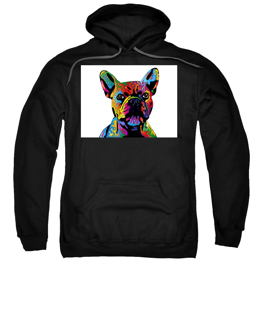 French Bulldog Sweatshirt featuring the digital art French Bulldog by Michael Tompsett
