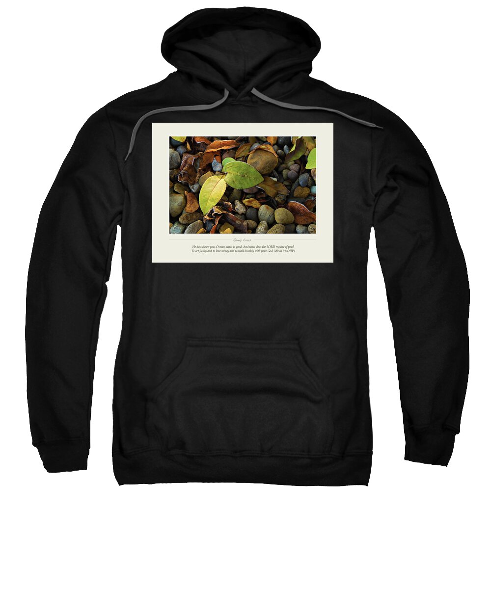 Leaves Sweatshirt featuring the photograph Frosty Rocks by Randall Evans