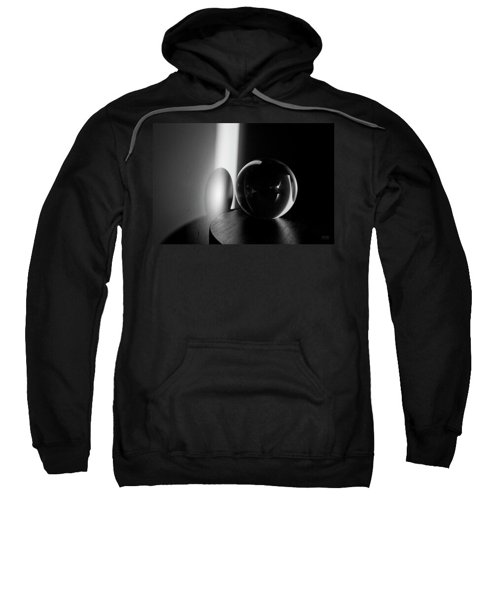 Glass Sweatshirt featuring the photograph Glass Sphere in Light and Shadow by David Gordon