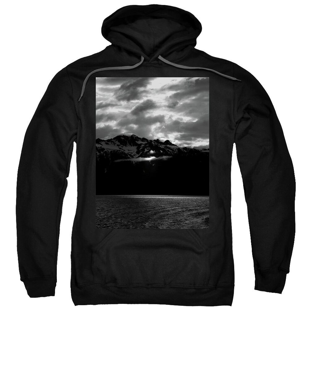 Alaska Sweatshirt featuring the photograph God's Spotlight by Joseph Noonan