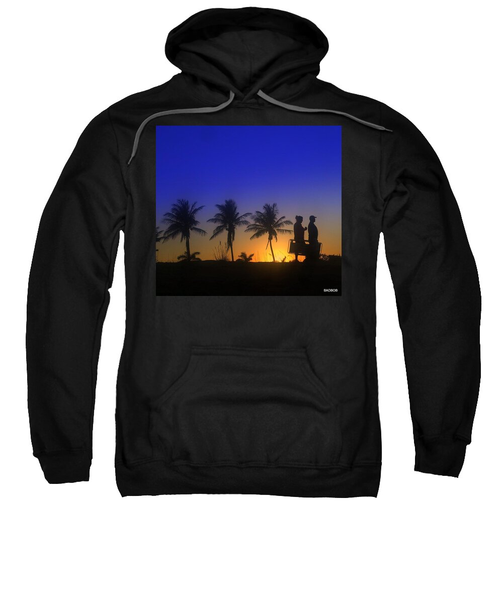 Sunset Sweatshirt featuring the photograph Greg by Robert Francis