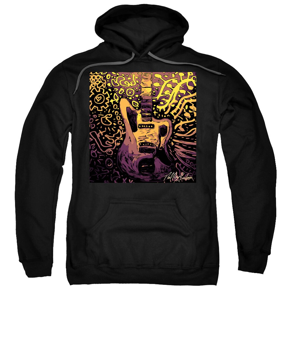 Guitars Music Sweatshirt featuring the digital art Guitar Slinger by Neal Barbosa