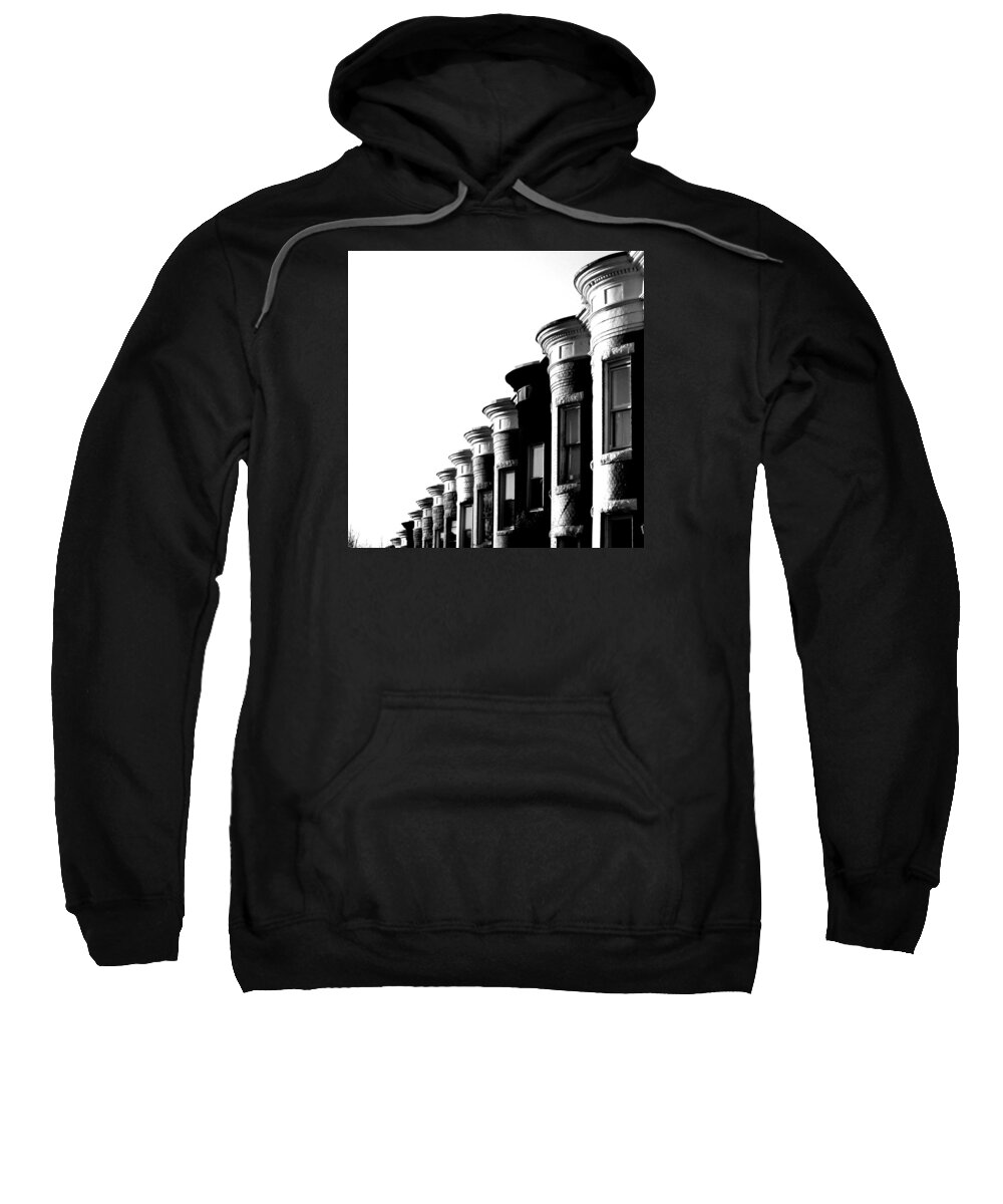 Urban Sweatshirt featuring the photograph Hampden Hon by Jen Whalen