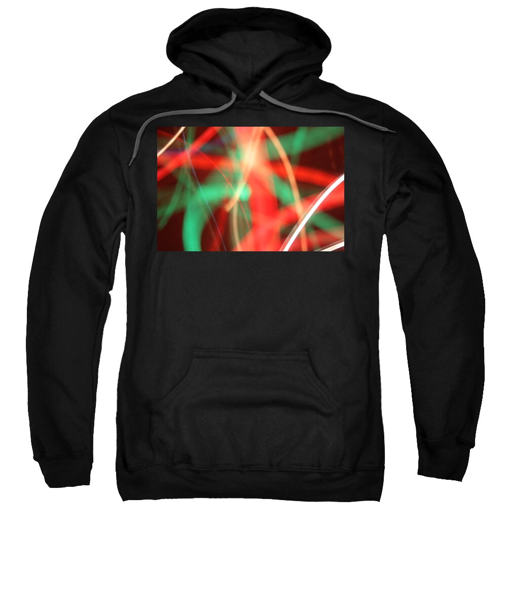 Abstract Sweatshirt featuring the photograph Have Yourself an Abstract Little Christmas by Ric Bascobert