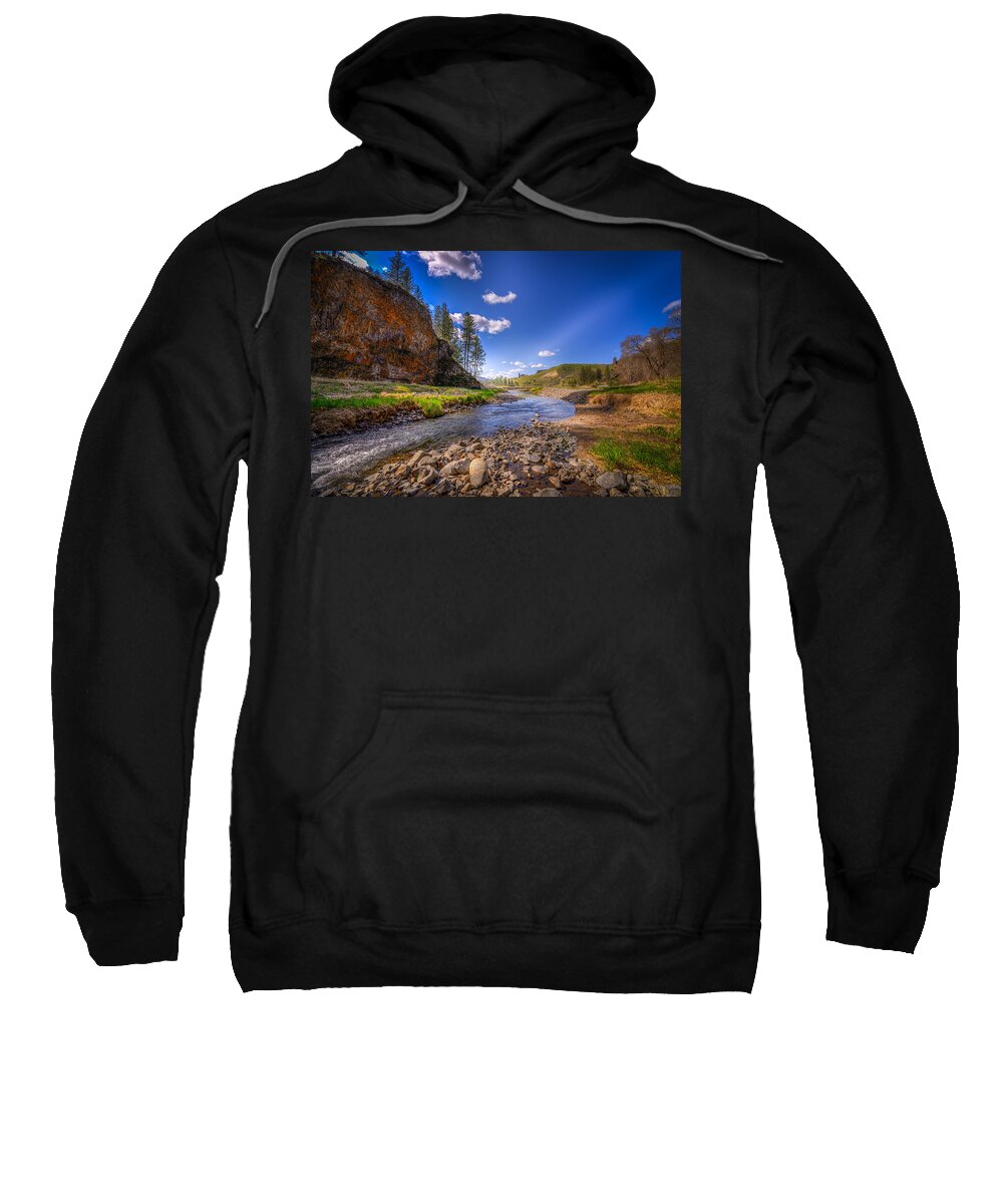 Landscape Sweatshirt featuring the photograph Hawk Creek by Spencer McDonald