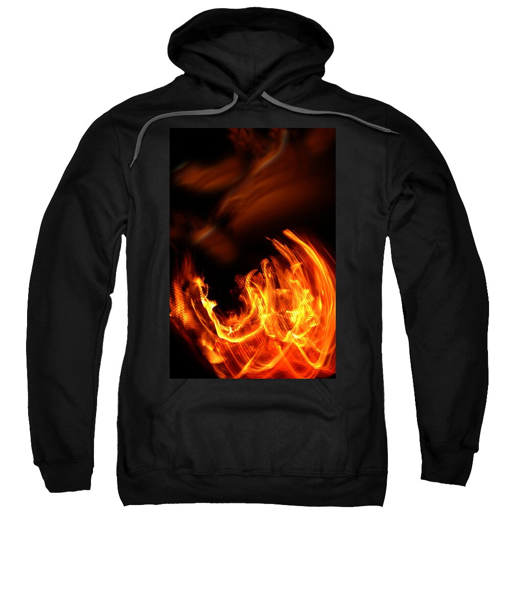 Fire Sweatshirt featuring the photograph Heavenly Flame by Donna Blackhall
