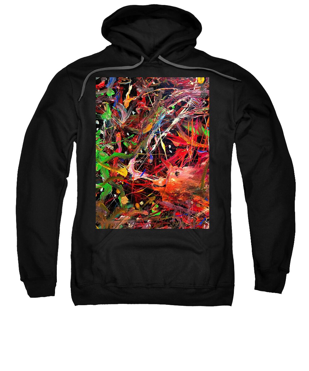 Fishing Sweatshirt featuring the painting Hook line and sinker by Neal Barbosa