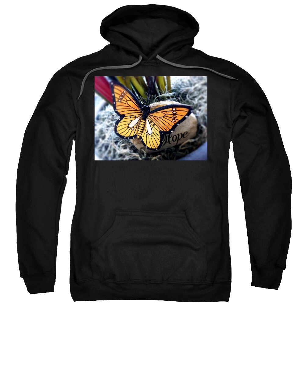 Butterfly Sweatshirt featuring the photograph Hope by Carlos Avila