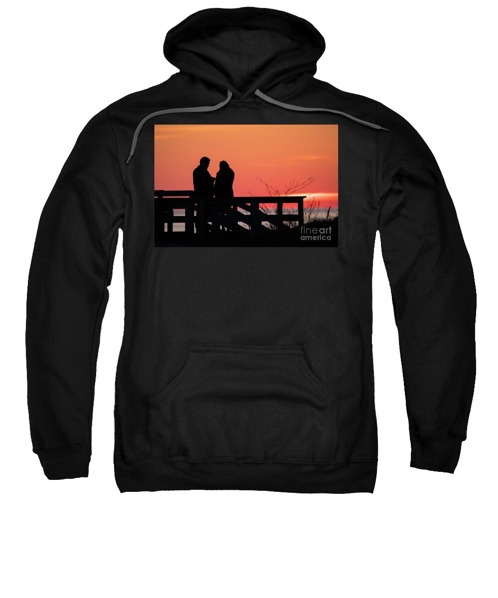 Iroquois Point Sweatshirt featuring the photograph I DO  Iroquois Point -1377 by Norris Seward