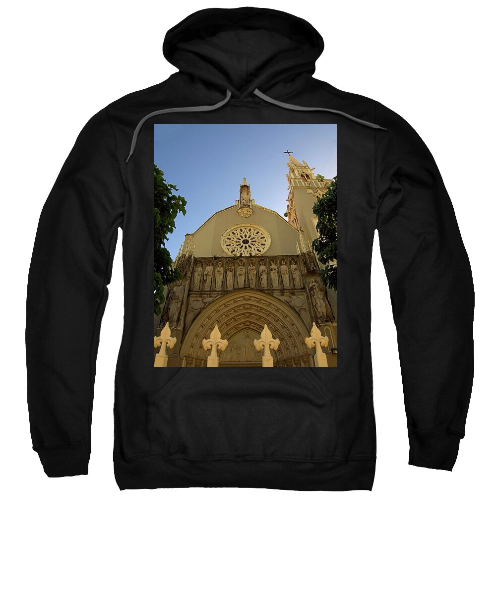 Catholic Church Sweatshirt featuring the photograph Iglesia San Jorge by Newwwman