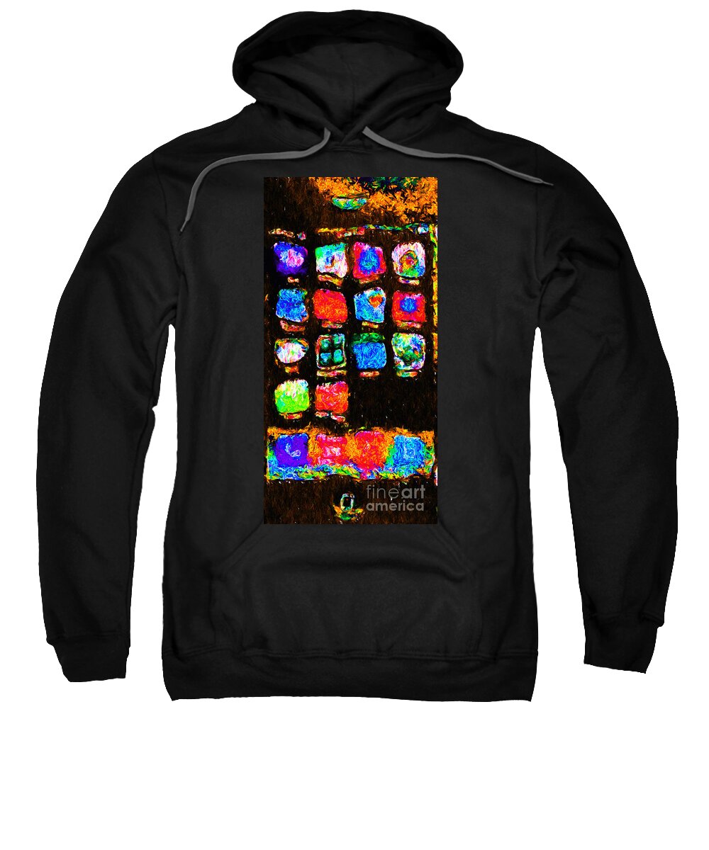 Iphone Sweatshirt featuring the photograph Iphone In Abstract by Wingsdomain Art and Photography