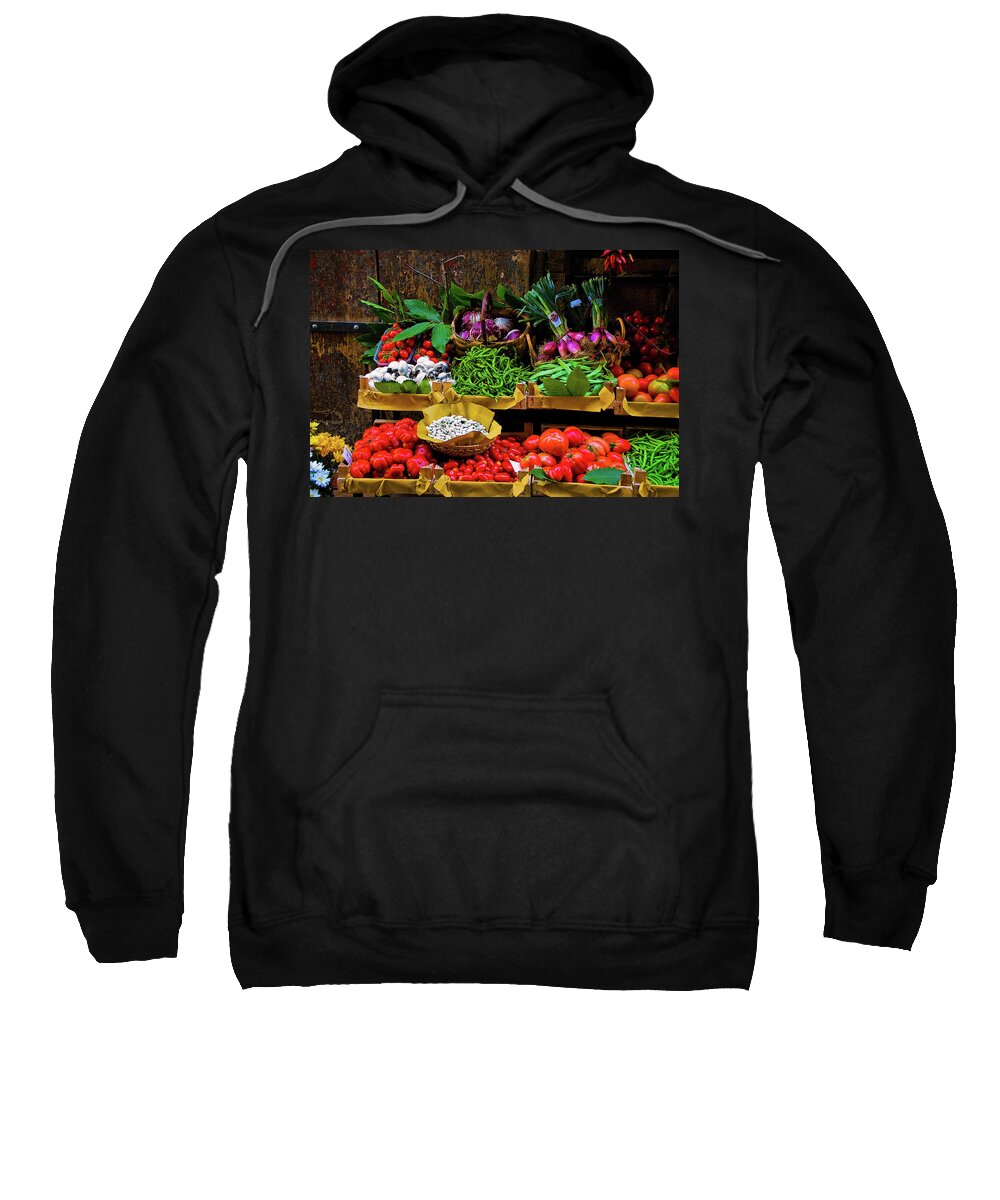 Fruits Photographs Sweatshirt featuring the photograph Italian Vegetables by Harry Spitz