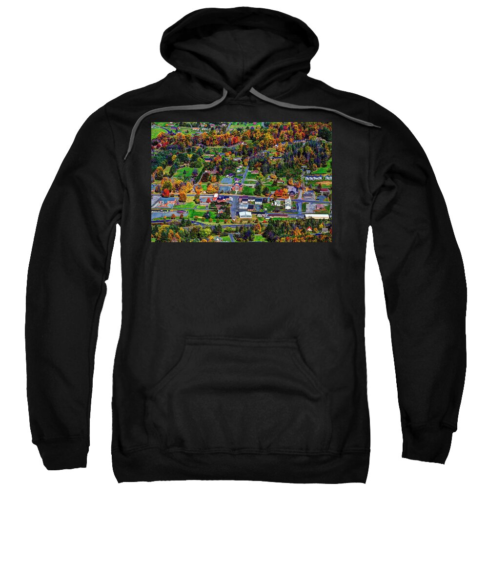 Fall Sweatshirt featuring the photograph Jefferson Fall by Dale R Carlson