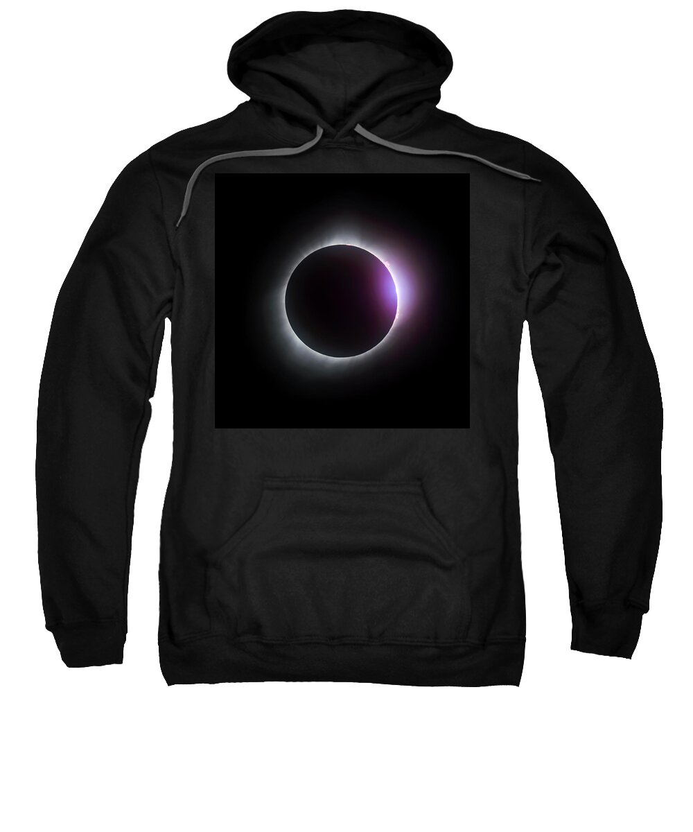 Solar Eclipse Sweatshirt featuring the photograph Just after totality - Solar Eclipse August 21, 2017 by Art Whitton