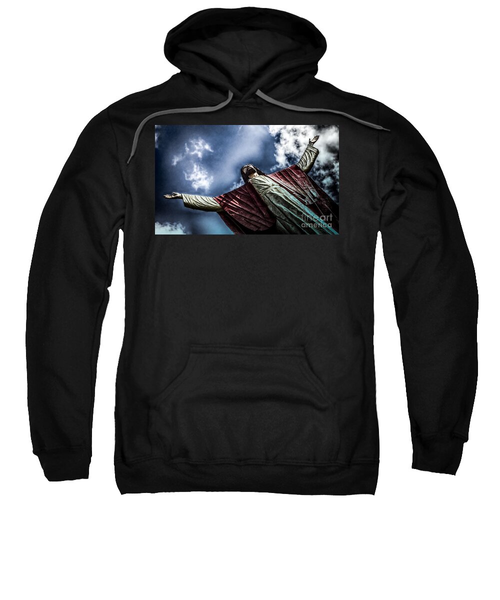 Jesus Sweatshirt featuring the photograph Kamay ni Hesus Philippines by Michael Arend
