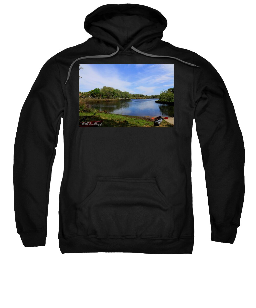 Cotee River Sweatshirt featuring the photograph Kayaking the Cotee River by Barbara Bowen