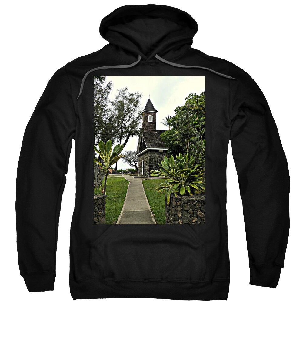 Hawaii Sweatshirt featuring the photograph Keawala'i Congregational Church by Jo Sheehan