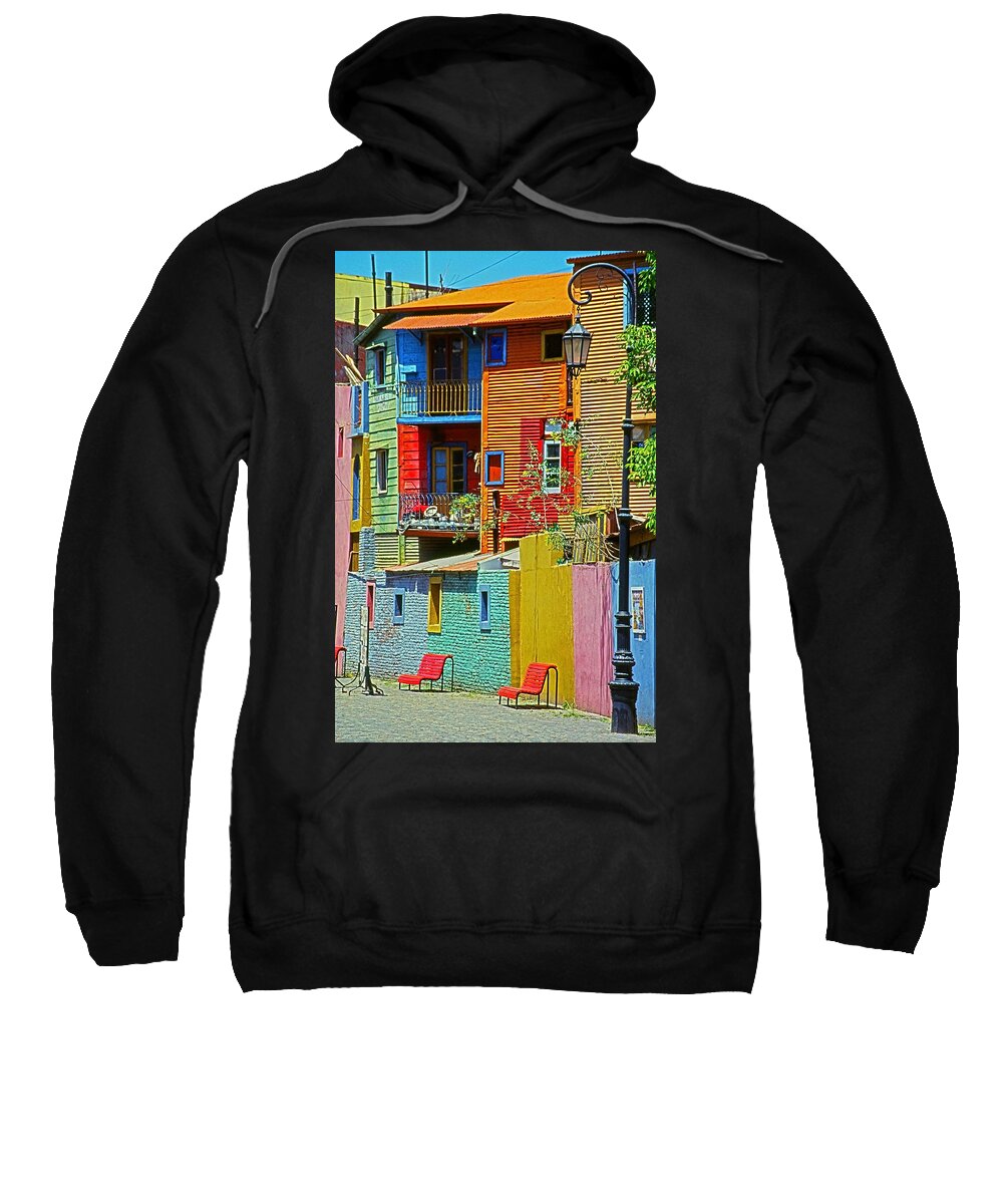 South America Sweatshirt featuring the photograph La Boca - Buenos Aires by Juergen Weiss