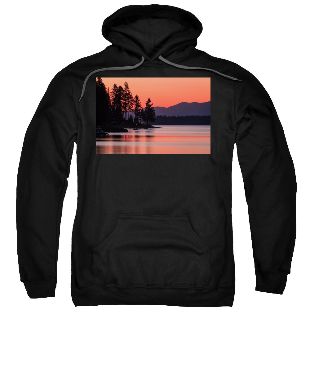 Landscape Sweatshirt featuring the photograph Lake Almanor Twilight by James Eddy