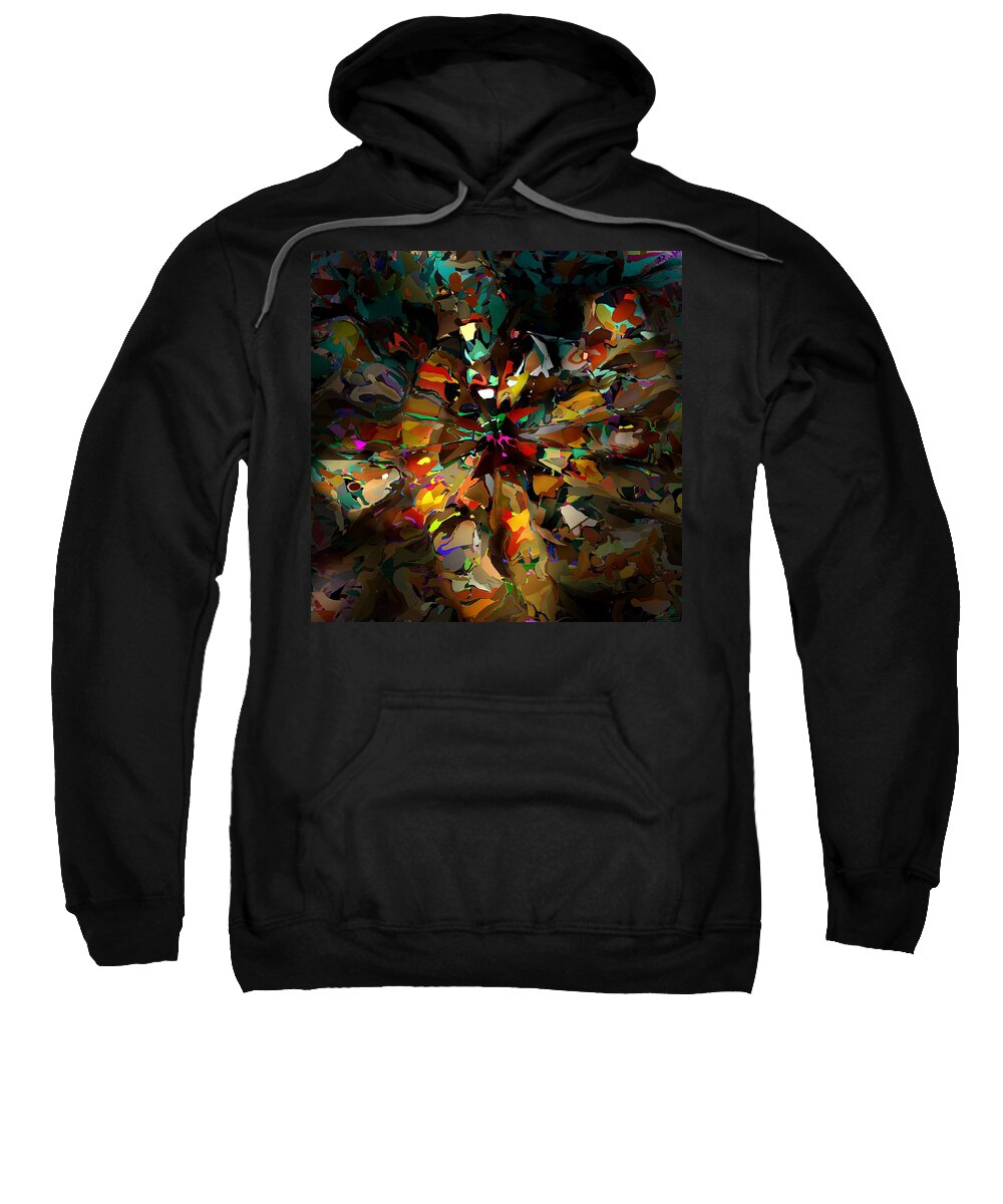 Fine Art Sweatshirt featuring the digital art Light Play 071315 by David Lane