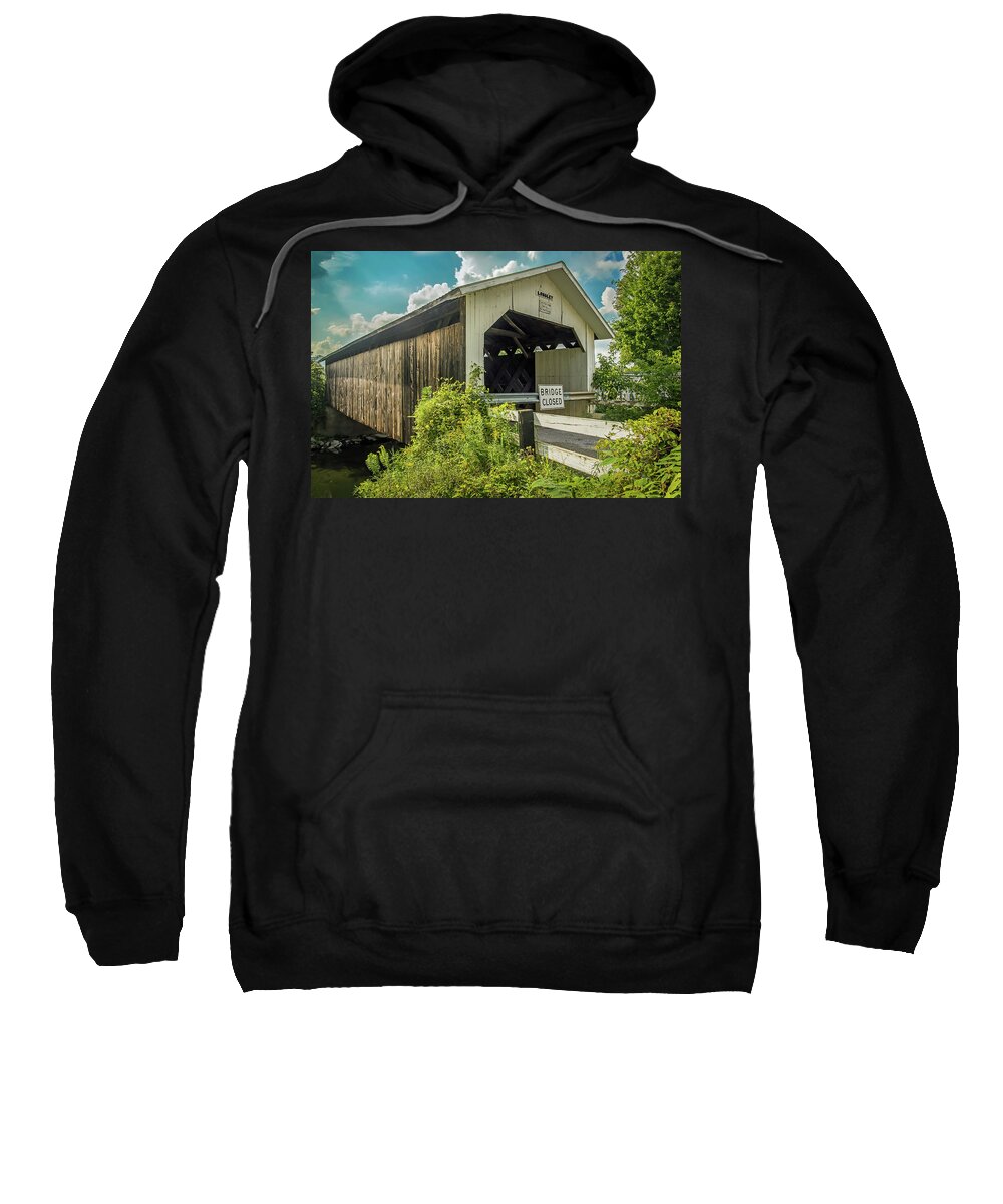 Longley Bridge Sweatshirt featuring the photograph Longley Bridge by Robert Mitchell