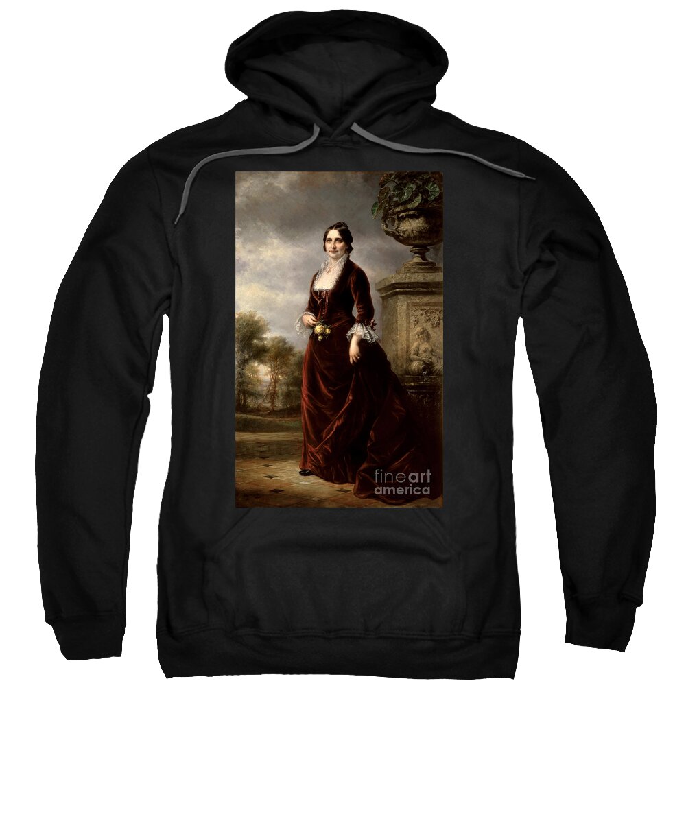 Government Sweatshirt featuring the photograph Lucy Hayes, First Lady by Science Source