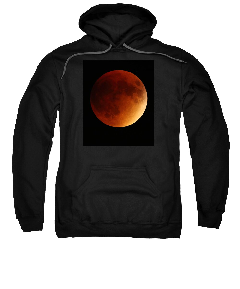 Lunar Sweatshirt featuring the photograph Lunar Eclipse 1 by Coby Cooper